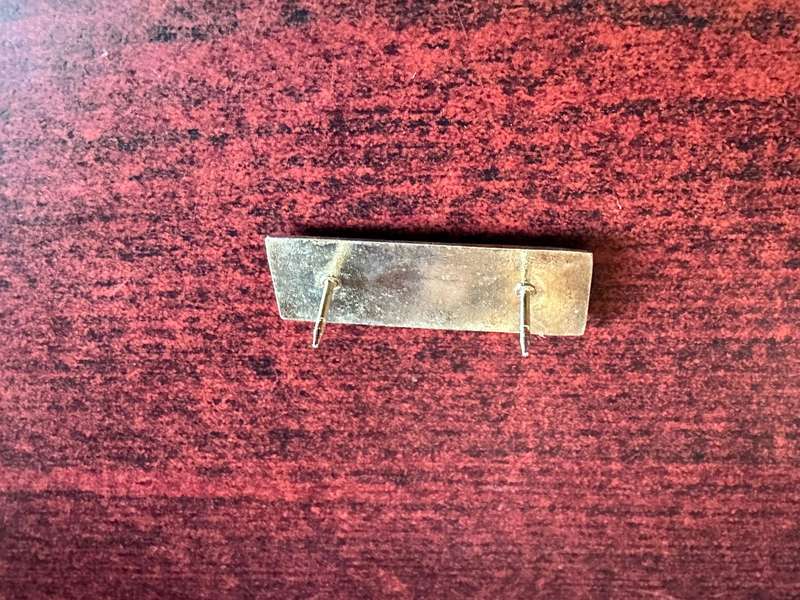 SA INF. CORPS BERET BAR,THIRD TYPE-GREEN/ BLACK/ GREEN- 2 PINS