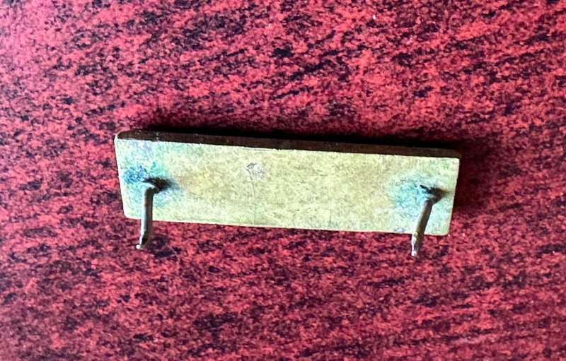 SA INFANTRY CORPS BERET BAR-2ND TYPE BLACK/ YELLOW/ GREEN- 2 PINS
