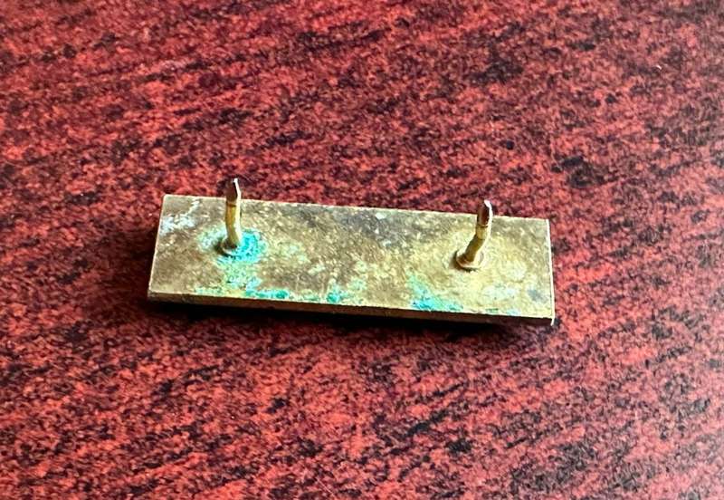 ANTI AIRCRAFT CORPS BERET BAR- APPROVED 1977-LIGHT BLUE/ RED/ LIGHT BLUE- 2 PINS