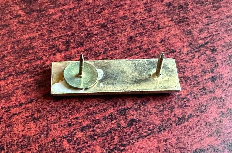 ANTI AIRCRAFT CORPS BERET BAR-APPROVED 1977-LIGHT BLUE/ RED/ LIGHT BLUE-ONE PIN REPLACED-VERY FIRST