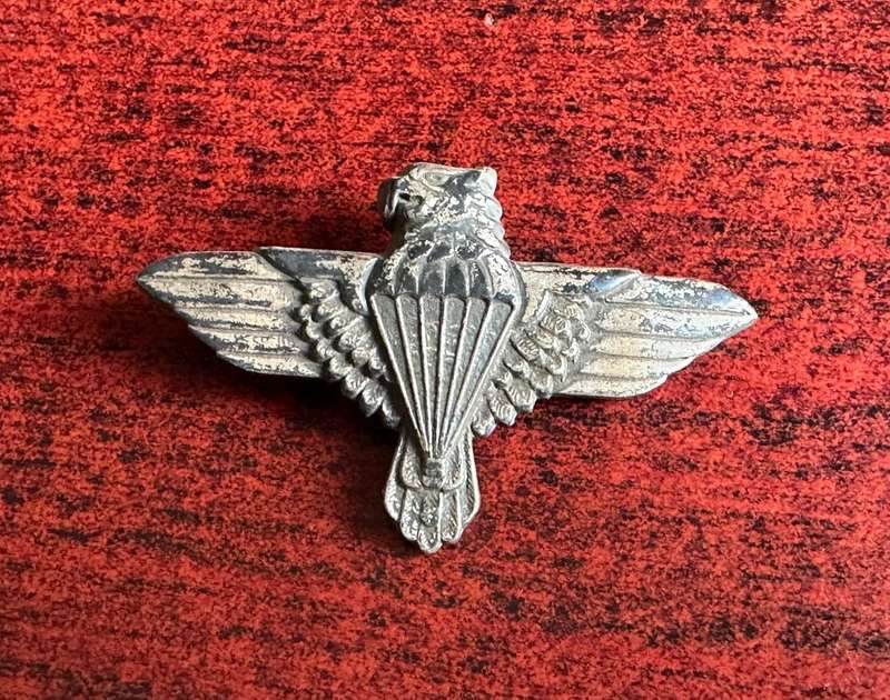 44 PARA BRIGADE,GREY METAL BERET BADGE-ONE PIN