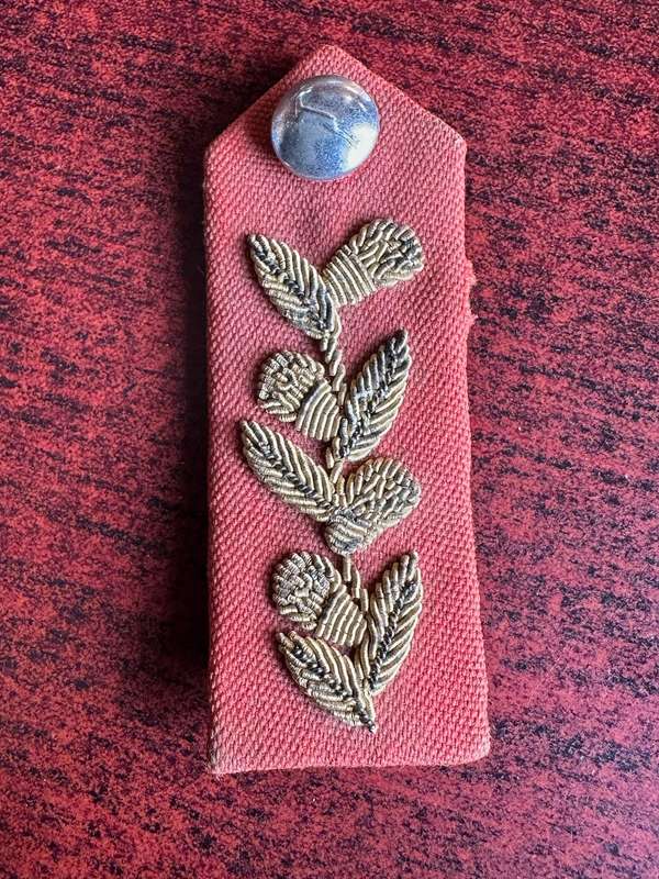 ARMY GENERAL OFFICERS,GORGET PATCH-EARLY PATTERN-SINGLE