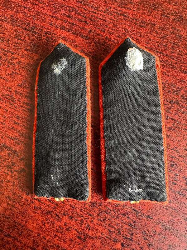 ARMY SENIOR OFFICERS STAFF QUALIFIED GORGET PATCH PATCH PAIR-APPROVED IN 1978