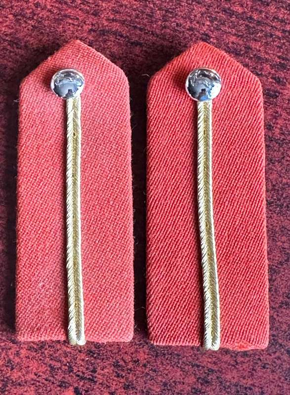 ARMY SENIOR OFFICERS STAFF QUALIFIED GORGET PATCH PATCH PAIR-APPROVED IN 1978