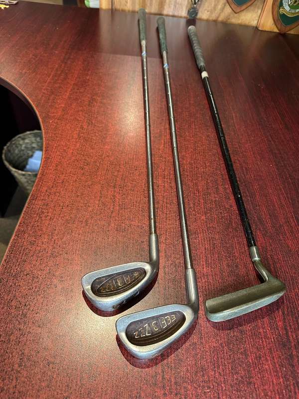 3 AND 4 IRONS-SOLD WITH SCORCHER PUTTER