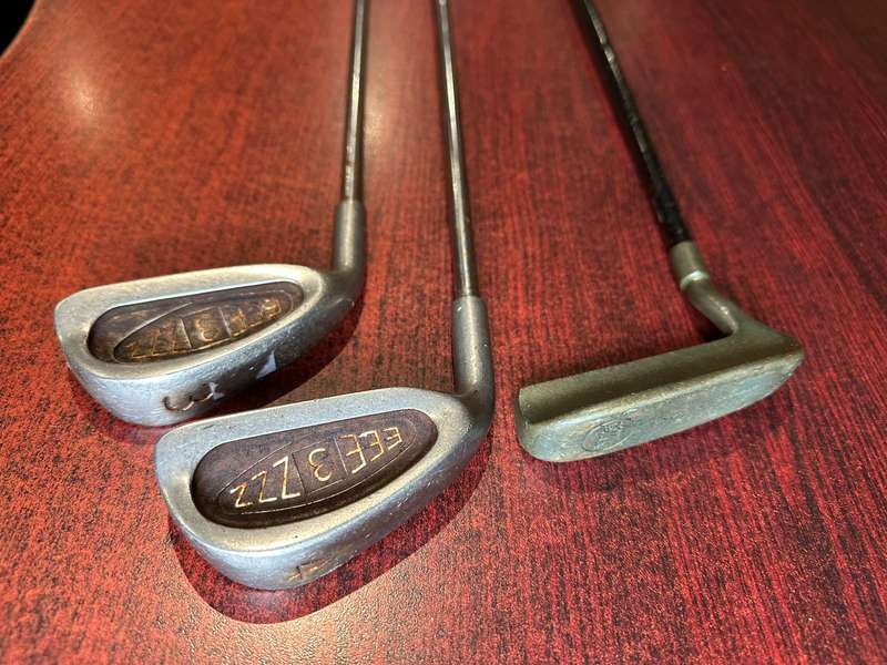 3 AND 4 IRONS-SOLD WITH SCORCHER PUTTER