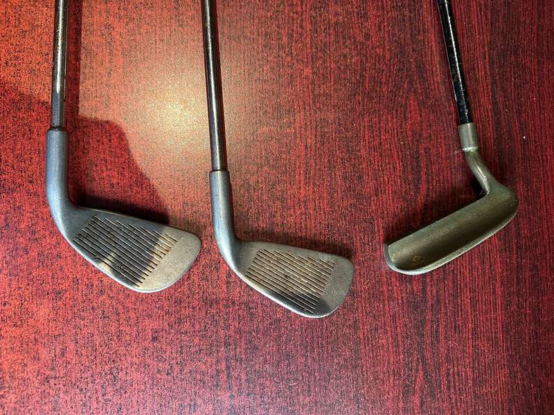 3 AND 4 IRONS-SOLD WITH SCORCHER PUTTER