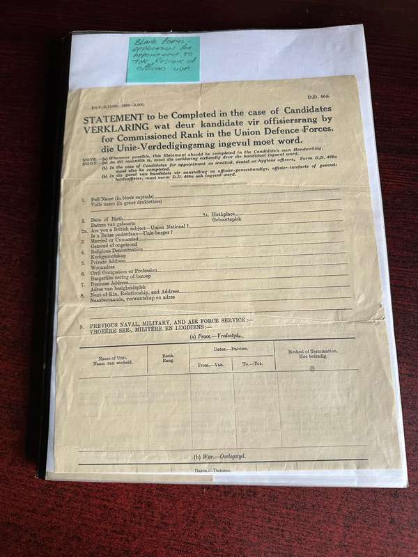 ORIGINAL WW2 FORMS AND PHOTOS BELONGED TO LT. COL. C.J. CHAPLIN M.C. ROYAL ENGINEERS-BORN IN MATATIE