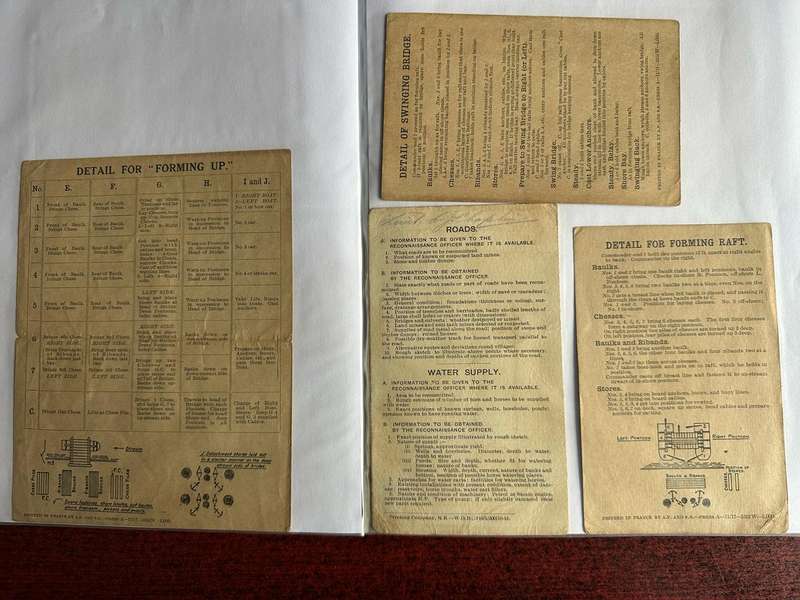 ORIGINAL WW2 FORMS AND PHOTOS BELONGED TO LT. COL. C.J. CHAPLIN M.C. ROYAL ENGINEERS-BORN IN MATATIE