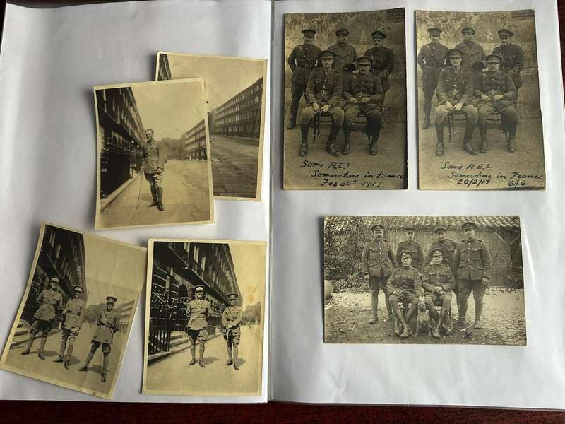 ORIGINAL WW2 FORMS AND PHOTOS BELONGED TO LT. COL. C.J. CHAPLIN M.C. ROYAL ENGINEERS-BORN IN MATATIE
