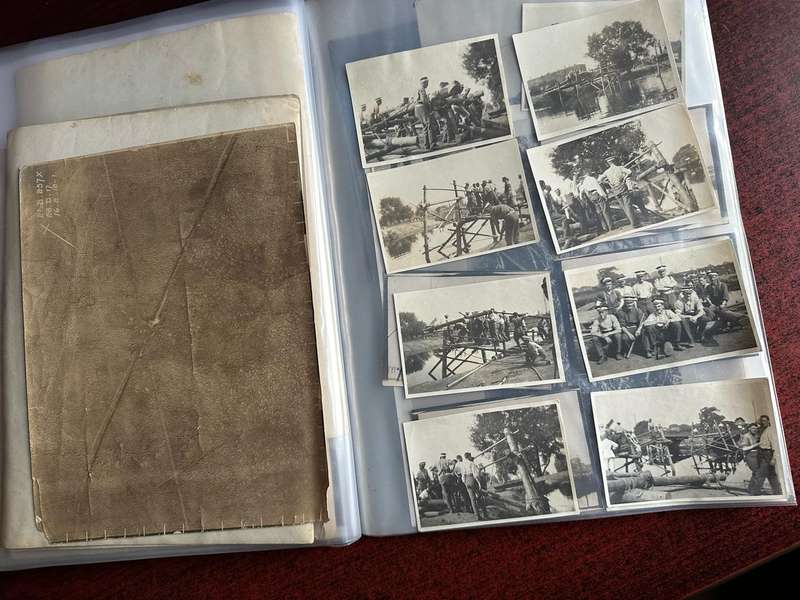 ORIGINAL WW2 FORMS AND PHOTOS BELONGED TO LT. COL. C.J. CHAPLIN M.C. ROYAL ENGINEERS-BORN IN MATATIE