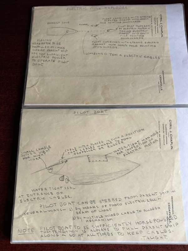 A FILE WITH ALL SORTS OF ORIGINAL WW2 + UNION PERIOD DOCS OF LT. COL. C.J. CHAPLIN M.C. ,ROYAL ENGIN