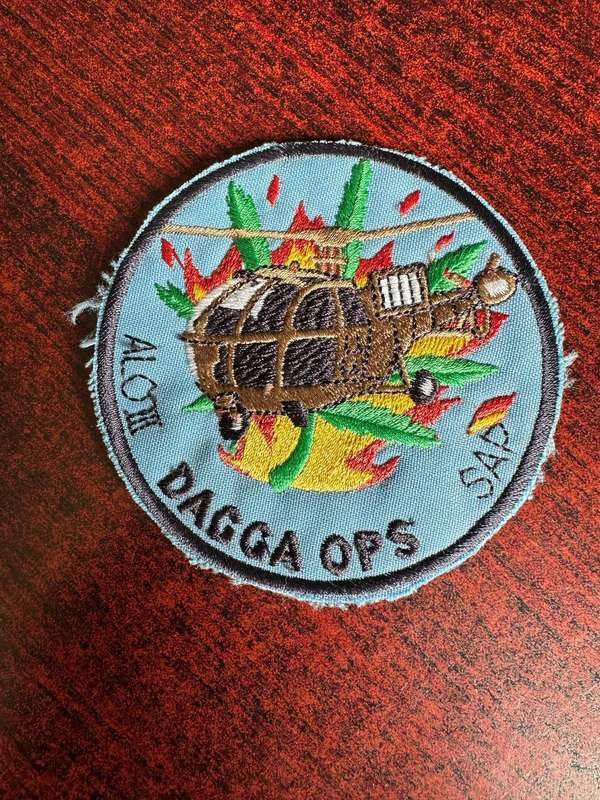 SAAF-POLICE DAGGA OPS ALO3 FLIGHT PATCH