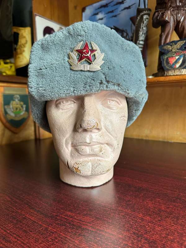 ORIGINAL RUSSIAN USHANKA (AUTHENTIC) MILITARY- SIZE 57