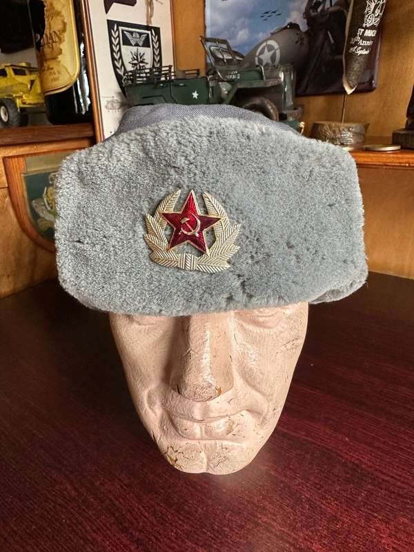 ORIGINAL RUSSIAN USHANKA (AUTHENTIC) MILITARY- SIZE 57