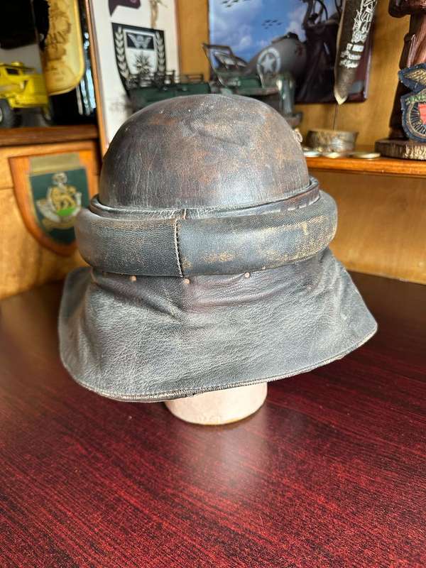 Italian WW2 leather helmet