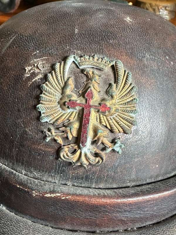 Italian WW2 leather helmet