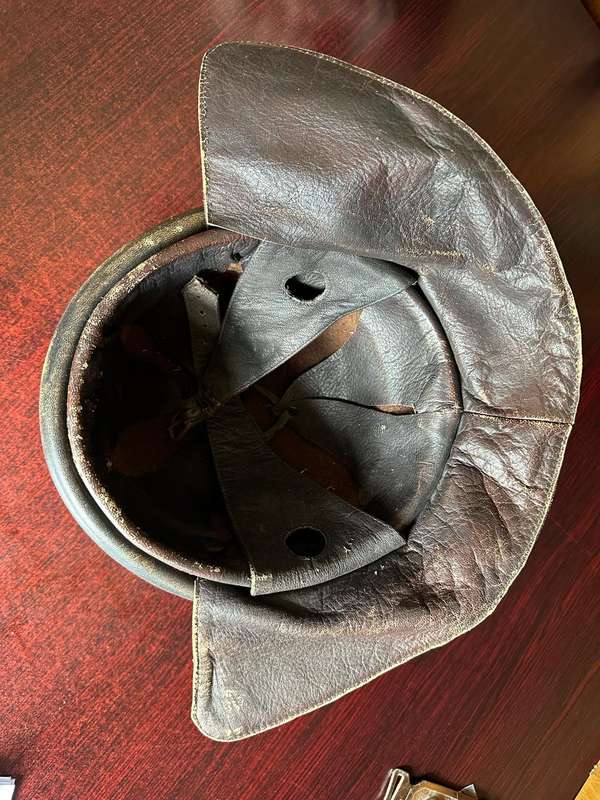 Italian WW2 leather helmet