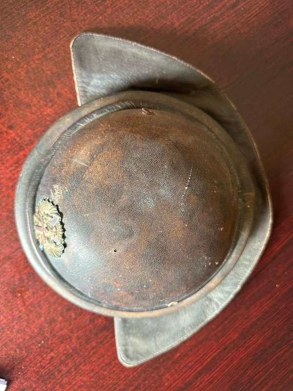 Italian WW2 leather helmet