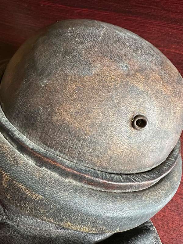 Italian WW2 leather helmet