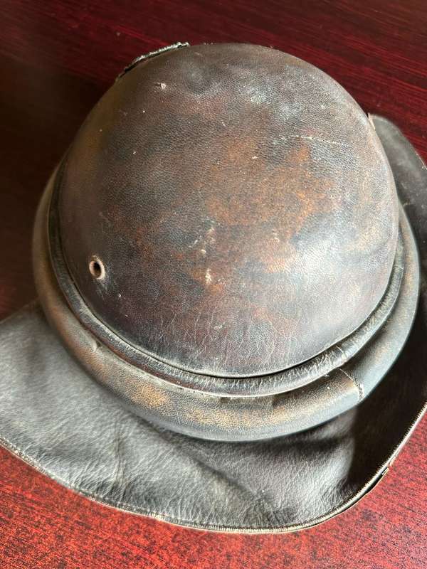 Italian WW2 leather helmet