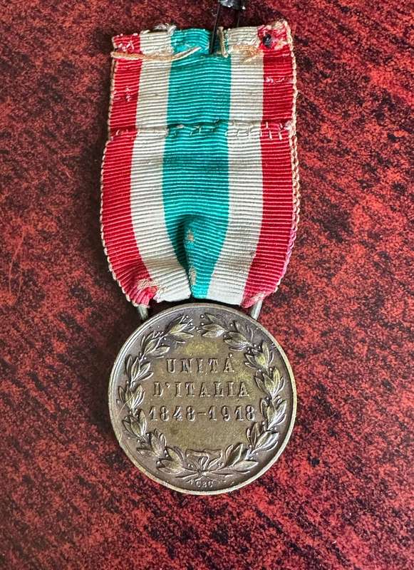 MEDAL OF THE UNIFICATION OF ITALY 1848-1918