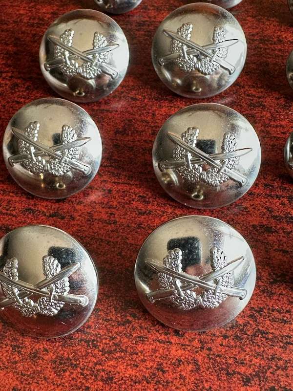 NAMIBIA ARMY TUNIC BUTTONS-CHROME