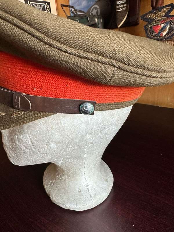 SADF SENIOR OFFICERS PEAK CAP STAFF QUALIFIED-GOOD CONDITION-SIZE 58