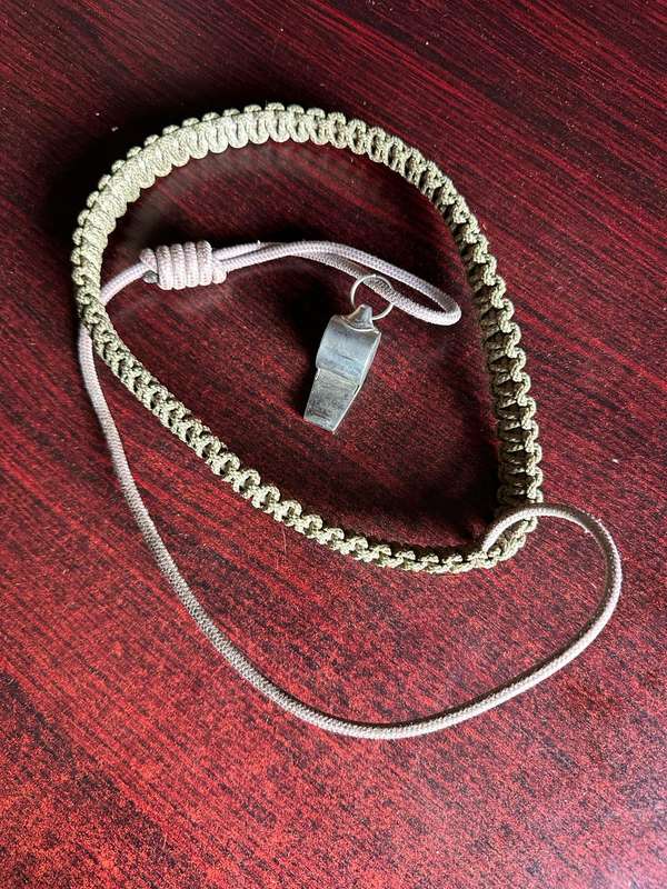 SADF PERIOD LANYARD WITH WHISTLE