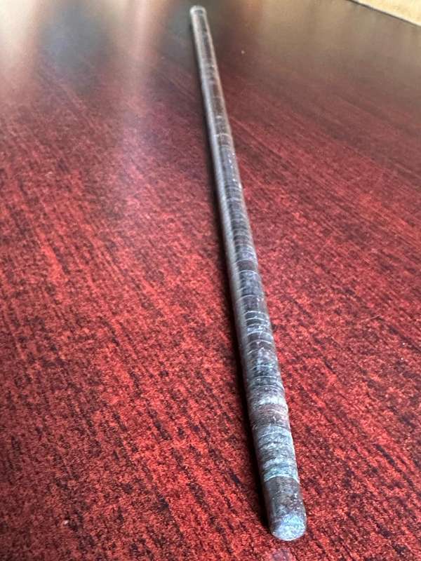 WW1 PERIOD,OFFICERS BRASS AND LEATHER SWAGGER STICK-OVERALL LENGTH 57CM-BELONGED TO LT. COL. C.J. CH