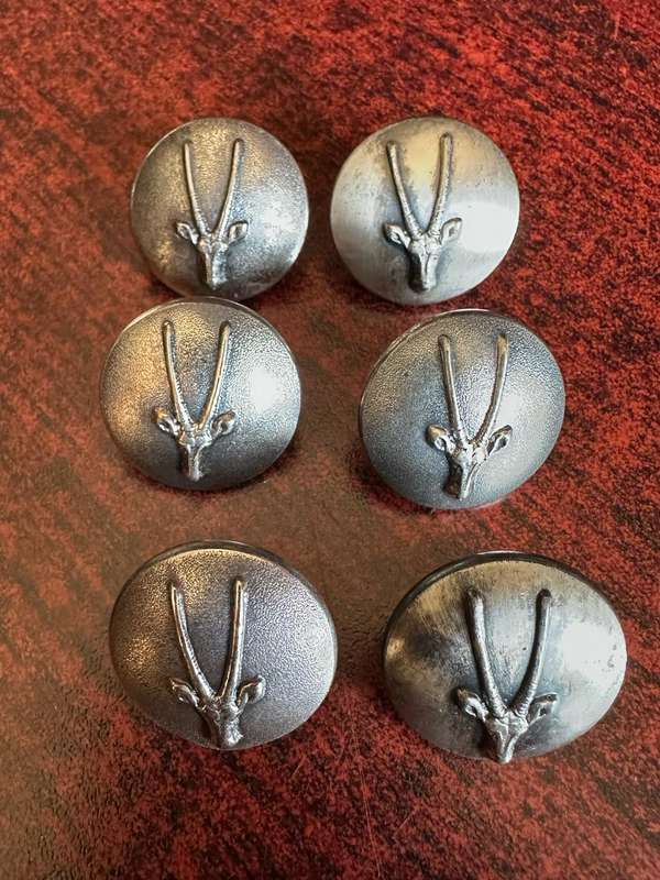 SWA TUNIC BUTTONS-SOLD IN BATCHES OF 6-MEASURES 23 MM