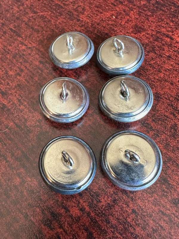SWA TUNIC BUTTONS-SOLD IN BATCHES OF 6-MEASURES 23 MM