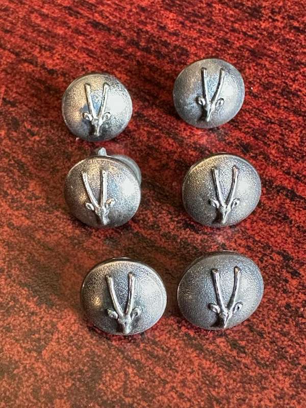 SWA TUNIC BUTTONS,DIAMETER 12 MM-SOLD IN GROUPS OF 6