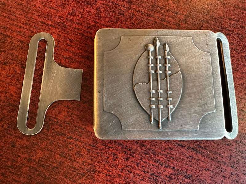 TRANSKEI DEFENCE FORCE STABLE BELT BUCKLE