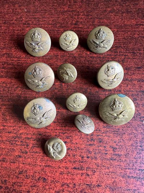 AIR FORCE TUNIC BUTTONS-DIAMETER 18 AND 25 MM