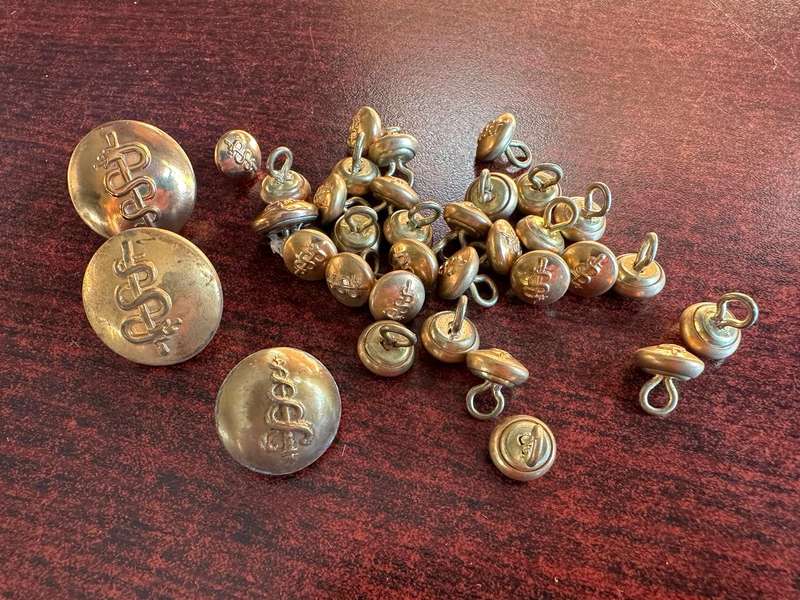 SA MEDICAL CORPS TUNIC BUTTONS