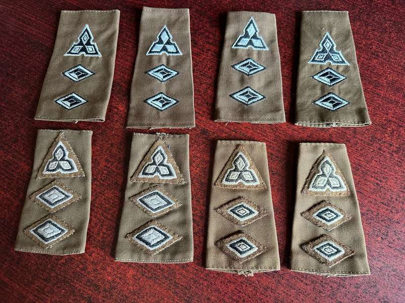 SWA RANK SLIP ONS- DIFFERENT VARIATIONS USED