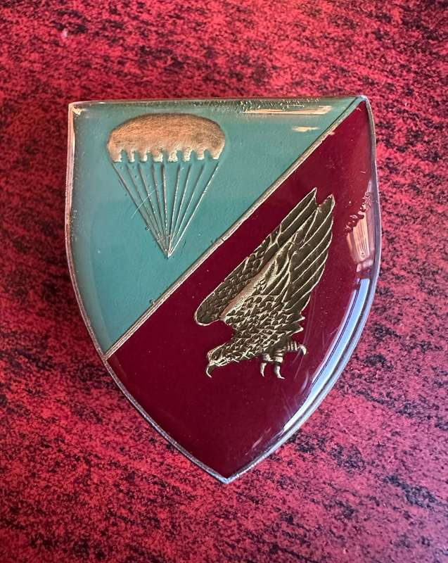 2 SWA SPECIALIST UNIT POCKET FLASH- FORMALLY 1 SWA PARACHUTE BATTALION-ORIGINAL- 3 PINS