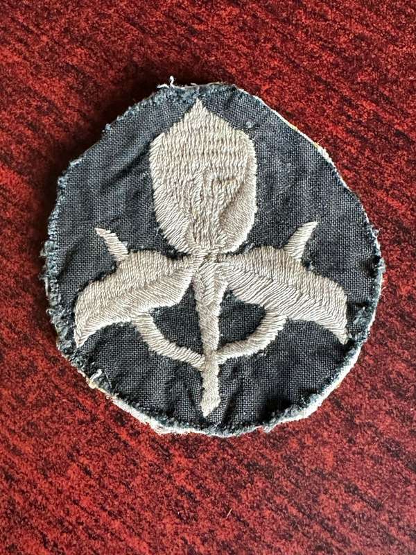 SA MILITARY ACADEMY CLOTH FLASH-WORN 1960'S-1970'S