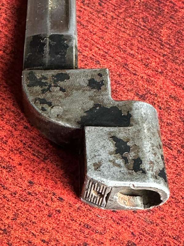 SADF NO 9 BAYONET FOR THE .303 RIFLE-DATED 1940-COMES WITH METAL SCABBARD