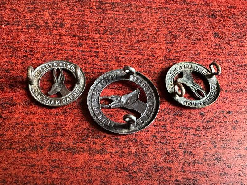SA GENERAL SERVICE CORPS CAP AND COLLARS-WW2-LUGS COMPLETE