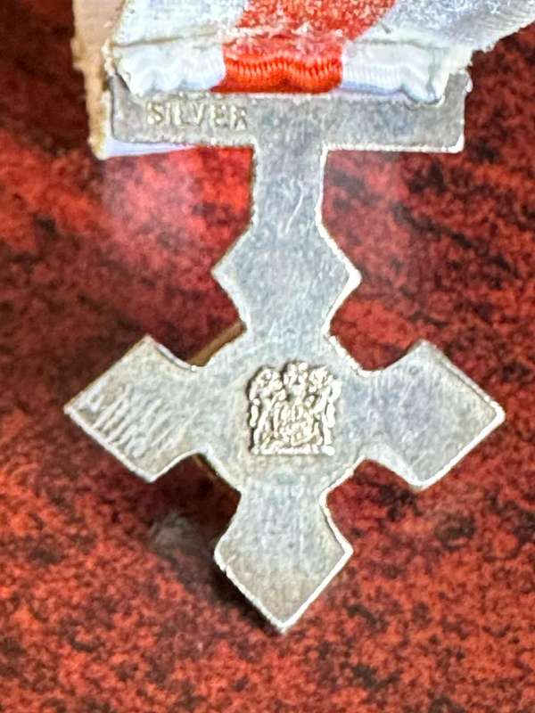 MINIATURE SADF ARMY CROSS,SILVER MARKED