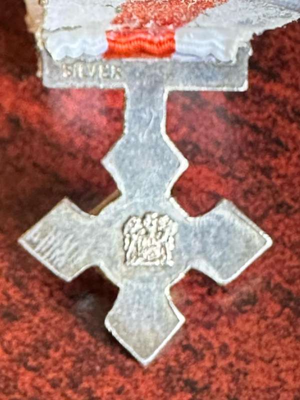 MINIATURE SADF ARMY CROSS,SILVER MARKED