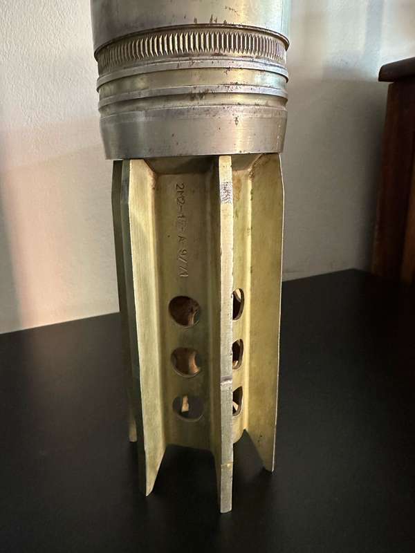 90 MM PRACTICE PROJECTILE-HEIGHT 50,5CM-DIAMETER AT THE BOTTOM 90 MM-SAVE TO HANDLE FFE