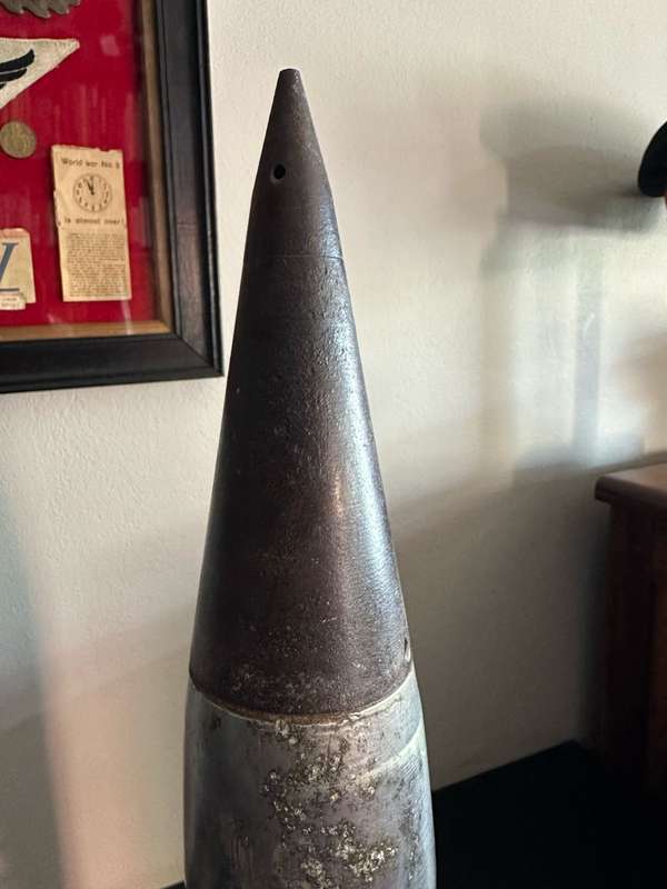 90 MM PRACTICE PROJECTILE-HEIGHT 50,5CM-DIAMETER AT THE BOTTOM 90 MM-SAVE TO HANDLE FFE