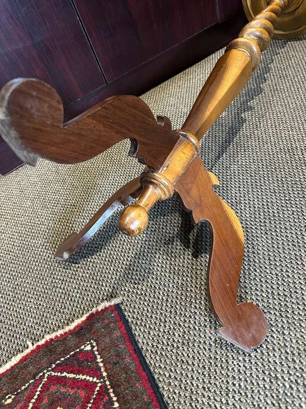 STINKWOOD BARLEY TWIST GUERIDON-EARLY 1900'S- HEIGHT 910 MM
