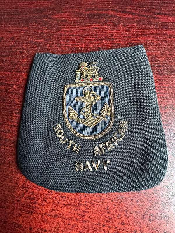 VINTAGE SA NAVY BLAZER BADGE