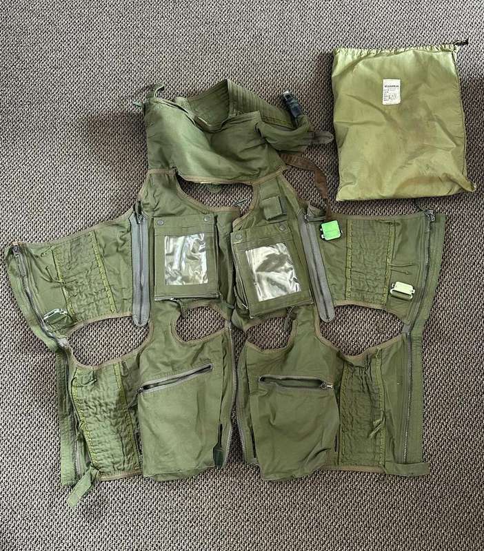 SAAF G-SUIT,SPECIFIC USED IN THE MIRAGE-LOOK AT MARTIN BAKER EJECTION SEAT BUCKLES AND CLIPS-MADE BY