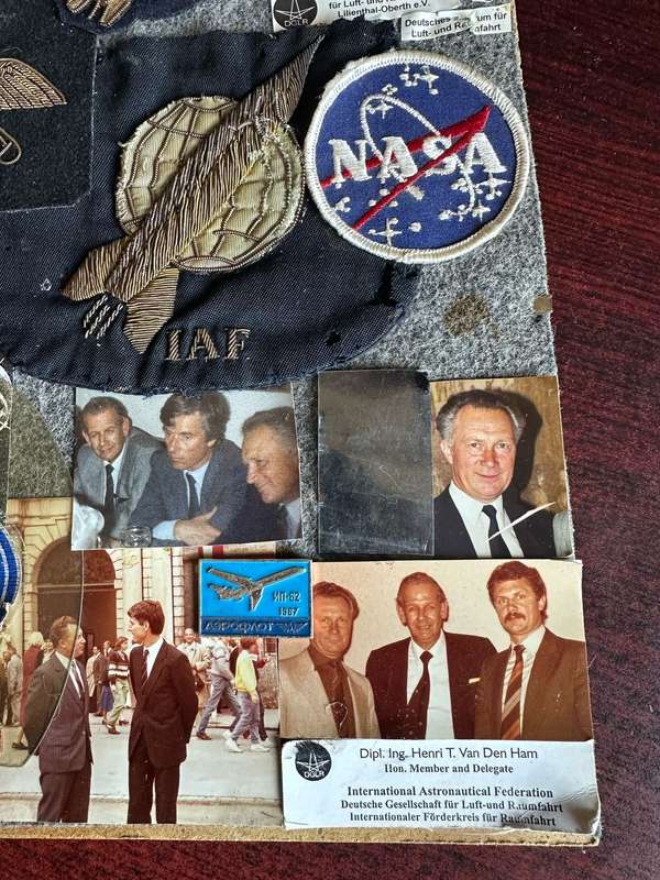 LARGE SELECTION OF BADGES PAPER CLIPS ETC. WHO BELONGED TO HENRI THEODOR VAN DEN HAM-HE WAS A MEMBER