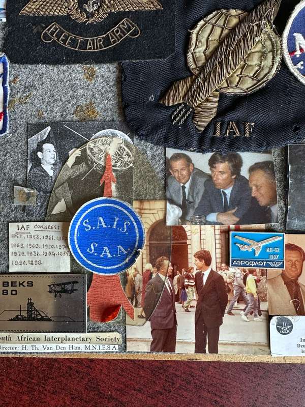 LARGE SELECTION OF BADGES PAPER CLIPS ETC. WHO BELONGED TO HENRI THEODOR VAN DEN HAM-HE WAS A MEMBER